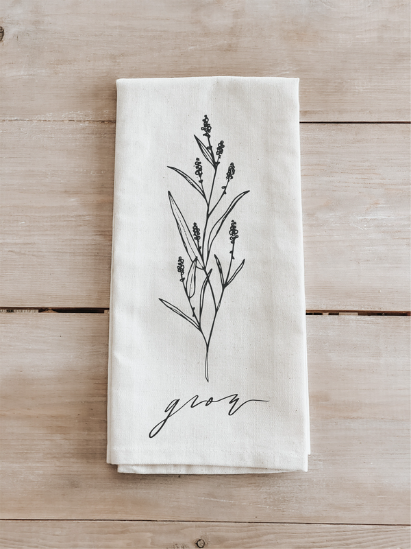Grow Wildflower Kitchen Towel
