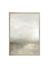 Abstract Grays Wood Framed Print