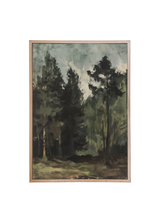 Deep Evergreen Trees Wood Framed Print