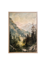 Mountain Scene Wood Framed Print