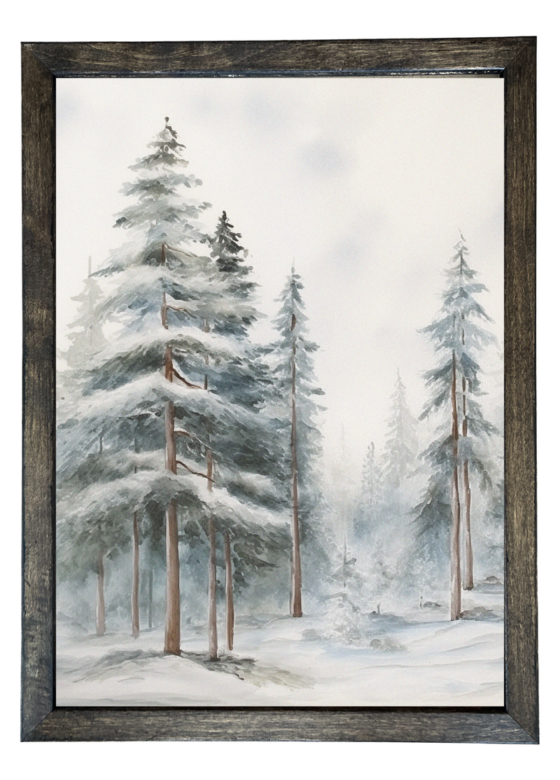 Glistening Trees Wood Framed Print