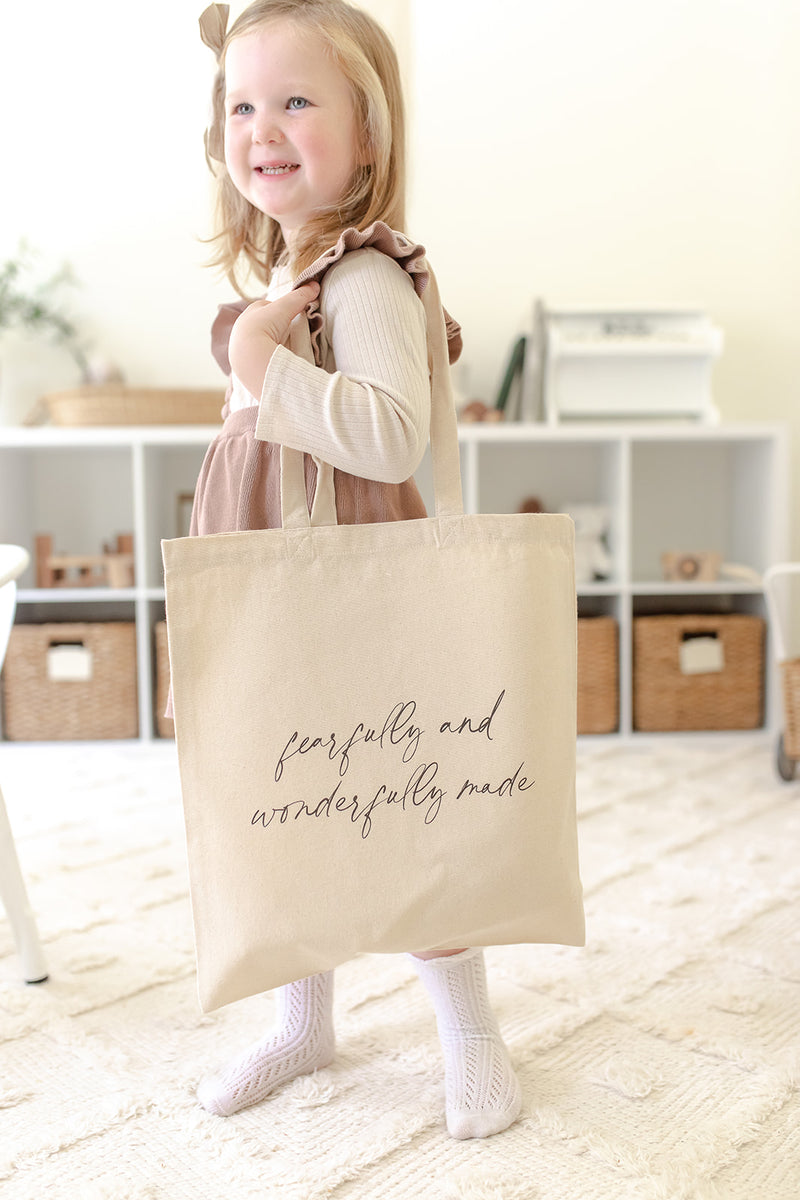 Fearfully and Wonderfully Made Tote Bag