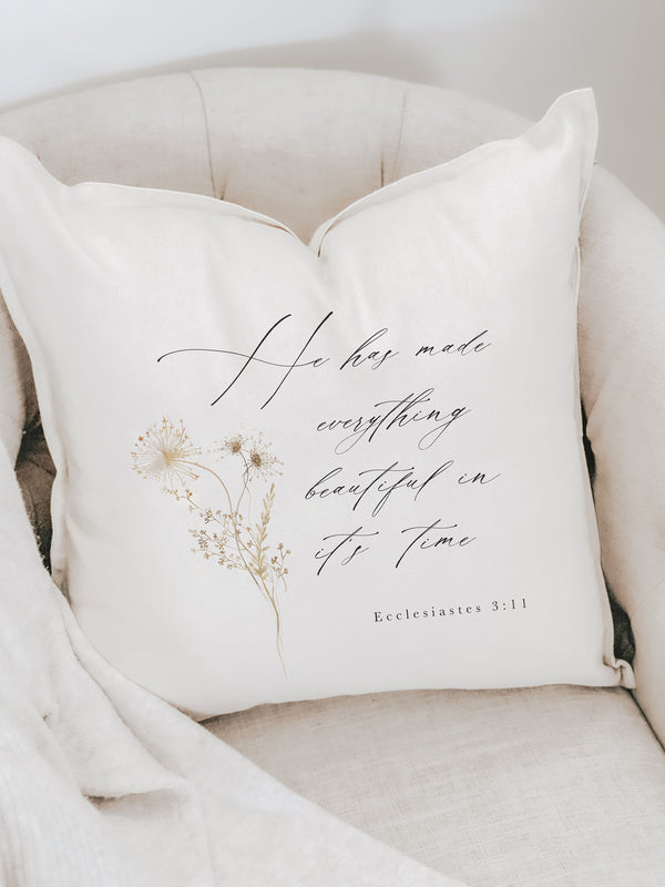 Ecclesiastes 3 Pillow