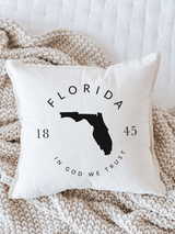 Personalized State Slogan Pillow