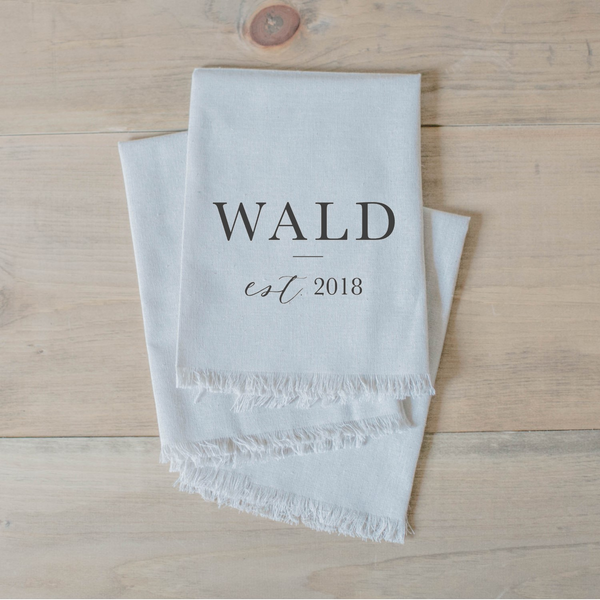 Personalized Last Name Napkin