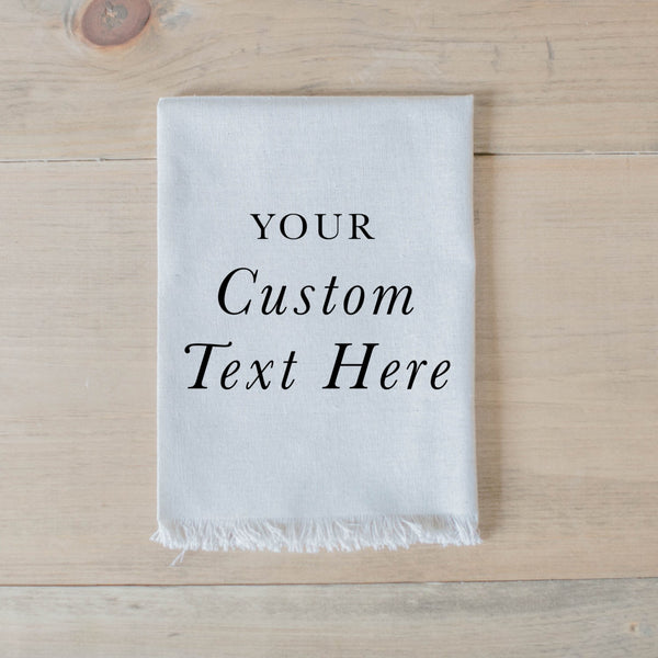 Custom Text Napkin