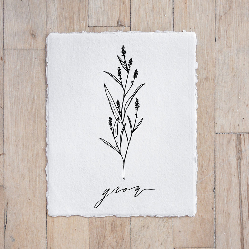 Grow Wildflower Print