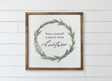 Have Yourself a Merry Little Christmas Wood Framed Sign