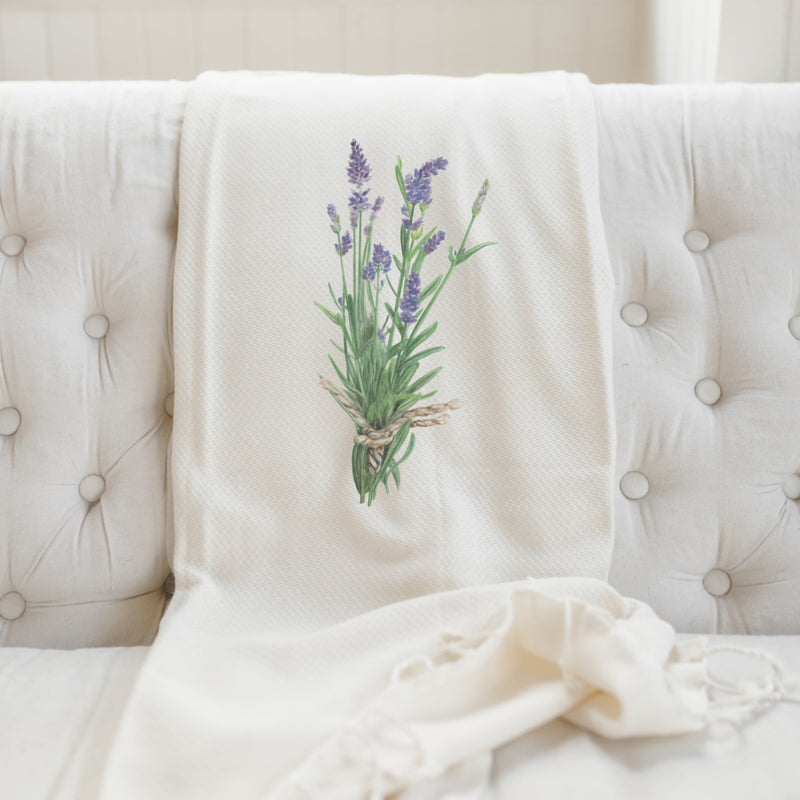Lavender Watercolor Blanket
