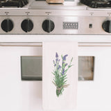 Lavender Watercolor Tea Towel