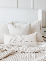 Let's Sleep In Lumbar Pillow