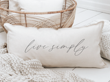 Live Simply Lumbar Pillow