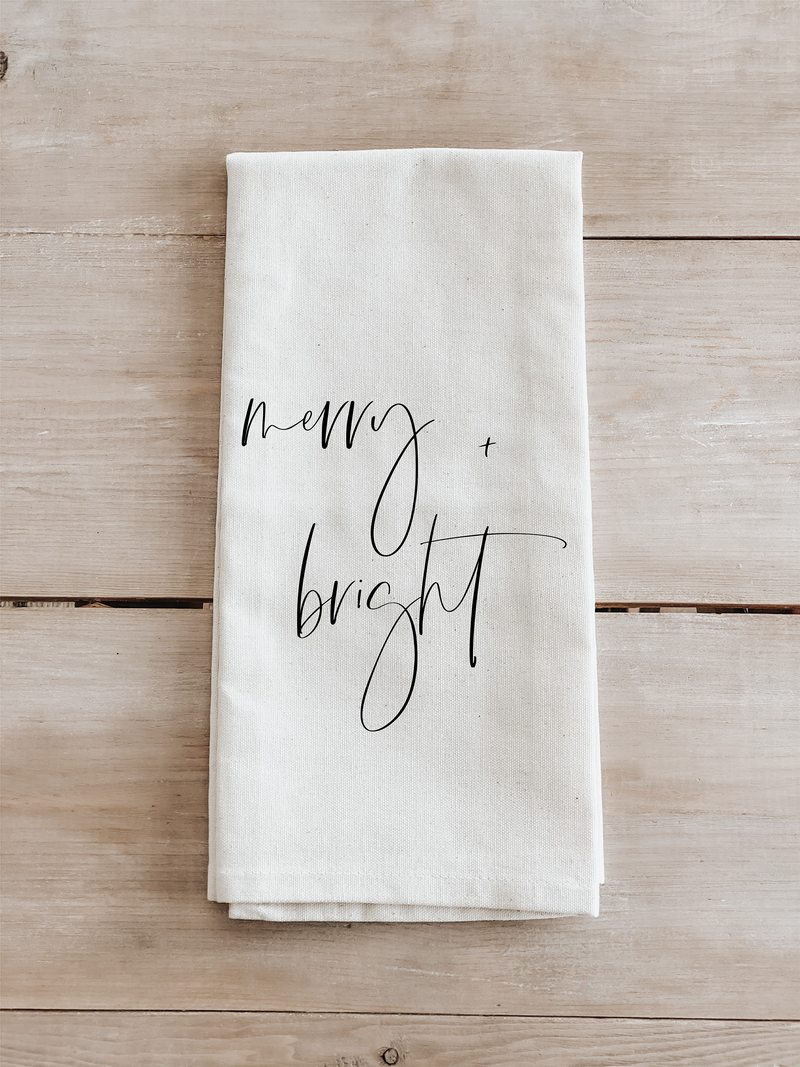 Merry and Bright Tea Towel